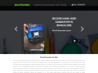 Used Generator in Bangalore