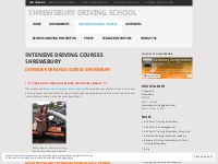 Intensive Driving Courses Shrewsbury - Shrewsbury Driving School