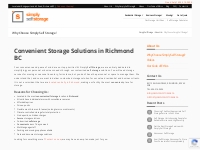 Convenient self storage solutions in Richmond BC | Simply Self Storage