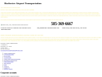 Rochester Airport Transportation - Corporate accounts