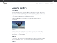 Learn to skydive   Skydive Jeffreys Bay
