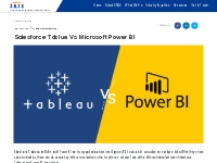 Comparison of Salesforce Tableau Vs Microsoft Power BI