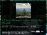 Snowbird Backcountry Real Estate in Robbinsville, NC - Moutain, River 