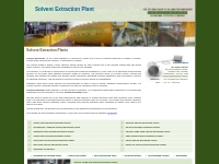 manufacturer of solvent extraction plant and machinery, exporters for 