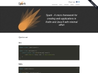          Spark Framework: An expressive web framework for Kotlin and J