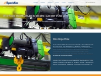 Wire Rope Hoists Manufacturers and Suppliers in India | Sparkline