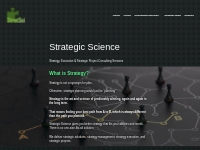 Strategic Science | StrategicScience.Org
