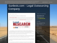 Sunlexis.com - Legal Outsourcing Company: Need Legal Research Services