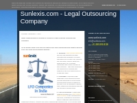 Sunlexis.com - Legal Outsourcing Company: Need Legal Research Services