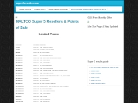 MALTCO Super 5 Resellers   Points of Sale |
