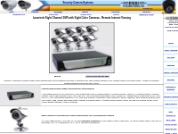 Lasertech Eight Channel DVR with Eight Color Cameras - Remote Internet