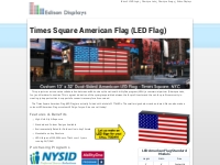 Times Square American Flag EdisonDisplays.com