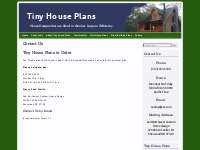 Contact Us | Tiny House Plans