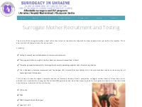 Surrogate Mother Recruitment and Testing | Ukraine Surrogacy Centre