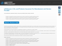 UASAssure | CGL and Products Insurance For Manufacturer and Service Pr