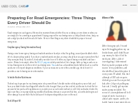 Preparing For Road Emergencies: Three Things Every Driver Should Do - 