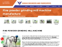 Fine Powder Grinding Mill Machine Manufacturer | Fine Powder Grinding 