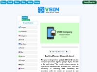 VSim Company 2024 | Buy Virtual Phone Number