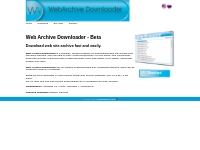 Web Archive Downloader | Batch download archived files form Wayback Ma
