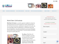 World Stem Cell Institute anti aging and Stem Cell Therapy