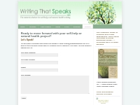 Contact Writing That Speaks if you are in the self-help and natural he