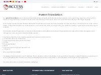 Patent translation | Patent Analysis Services | Access Europe