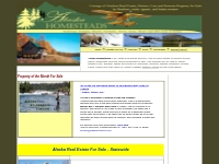 Alaska Homesteads ~ Alaska Land, Homes, Cabins, Lodges, and Remote Pro