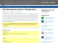  5 Best Whatsapp Dare Questions - Whatsapp Games