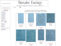 Threader Earrings, Ear Threads, Threader Earrings