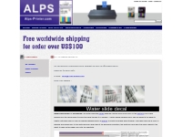 Best Printer For Waterslide Decals/UV Decal Printing- Alps Printer
