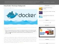 Keep Docker Running in Background