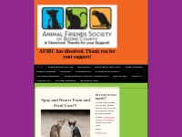 Animal Friends Society of Boone County - Home 