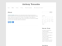 About - Anthony Tornambe