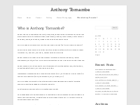 Who is Anthony Tornambe | Investment Advisory - Anthony Tornambe