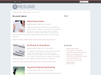 Resume Guidance Archives - A Resume