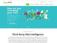 Argos Risk | Business Insights for Managing Clients, Vendors, Originat