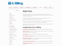 Add-Ons | A2Billing