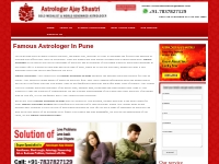 Famous astrologer in pune - Ajay Shastri - +91-7837827129