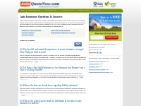  Auto Insurance Questions   Answers