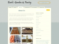  About Us - Barb s Garden   PantryBarb s Garden   Pantry