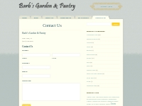  Contact Us - Barb s Garden   PantryBarb s Garden   Pantry