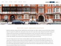 Bedford Court Mansions Apartments, Bloomsbury, WC1