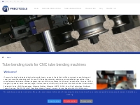 Tube bending tools for CNC tube bending machines