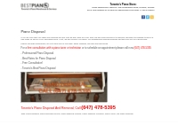 Piano Disposal Service- Toronto Piano Disposal Company - Old Piano Dis