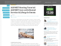  ASP.NET Hosting Tutorial: ASP.NET Core with Hosted Service & Lifecycl