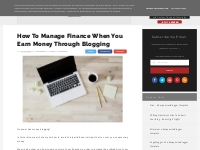  How to manage finance when you earn money through blogging |  BlogTip