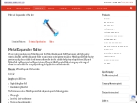 Metal Expander Roller | Expander Roller Manufacturer