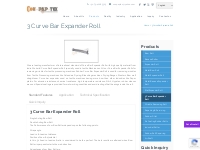 3 Curve Bar Expander Roll | Bow Roll Manufacturer