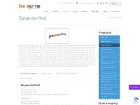 Expander Roll Manufacturer | Slat Expander Roll | Bow Roll