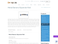 Metal Banana Expander Roll | Bow Roll Manufacturer